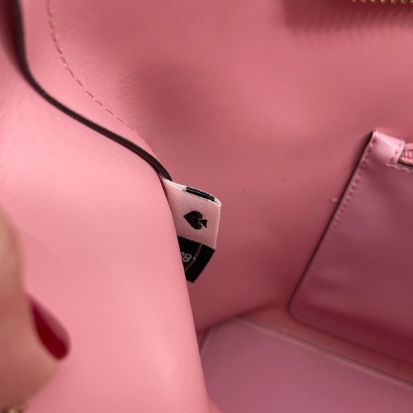 Kate Spade Adel Shoulder Handbag Tote Refined Grain Leather Warm Beige - Picture 7 of 13